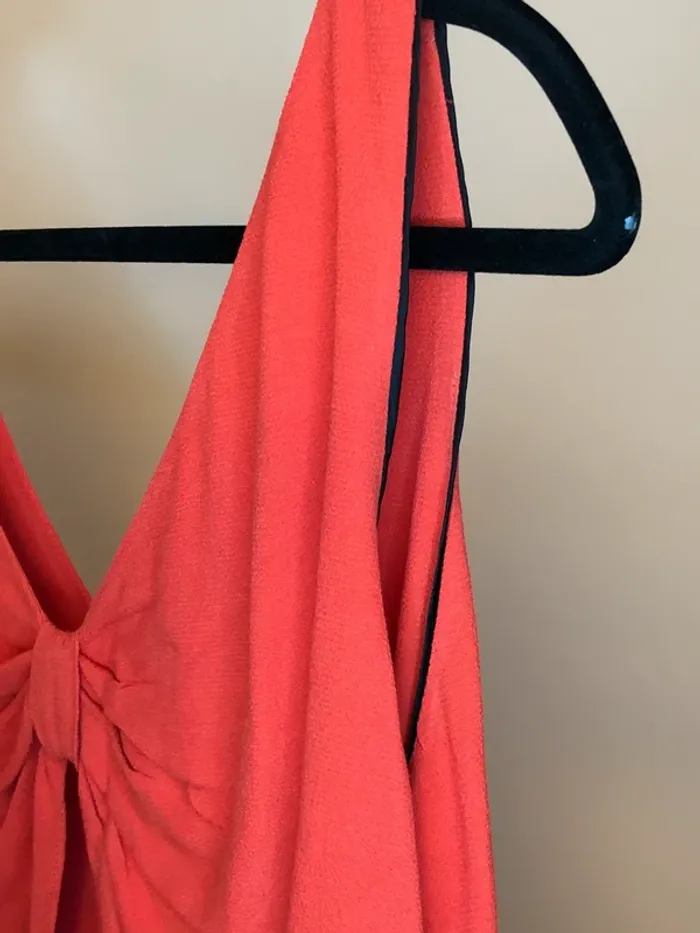Robe orange fluide type soie Sandro taille 2 - photo numéro 6