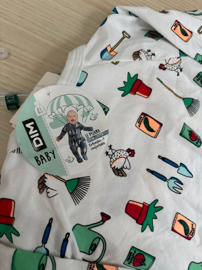 Pyjama sans pied Dim taille 12 mois - photo numéro 6