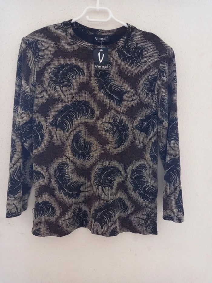 Haut à manches longues et motifs T : Xl