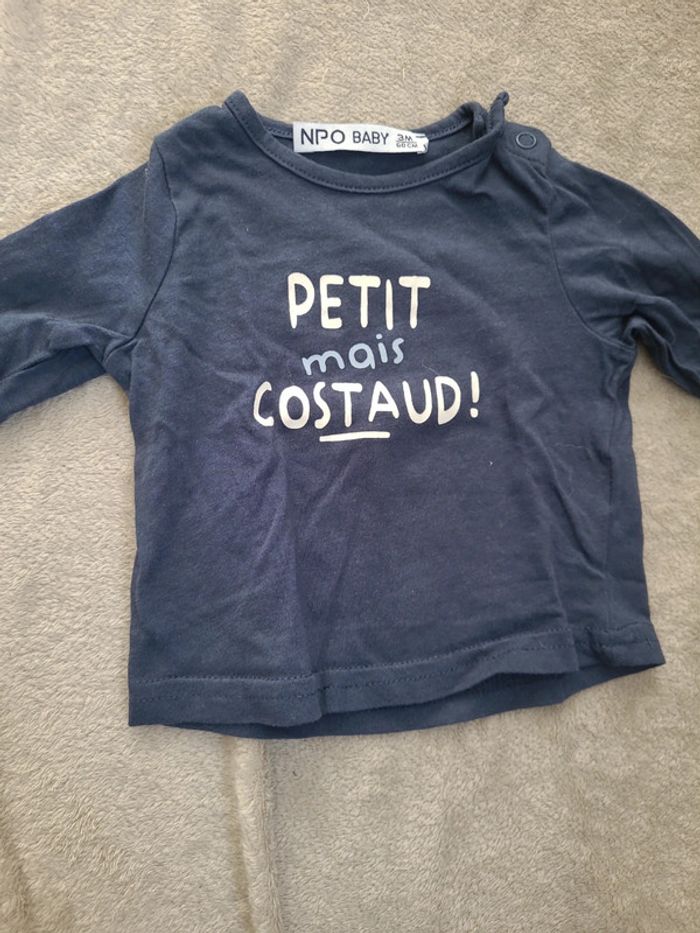 👶Tee-shirt manches longue 3mois 60cm👶