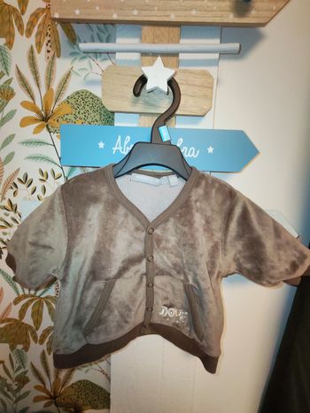 Sur pyjama marron ou sweat velour 