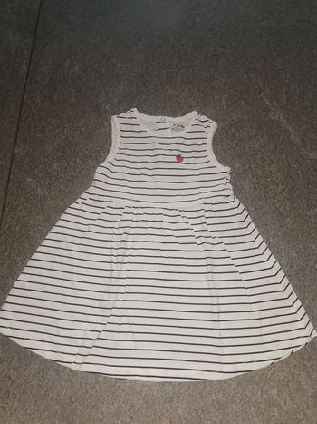 Robe sans manches bébé fille 2 ans