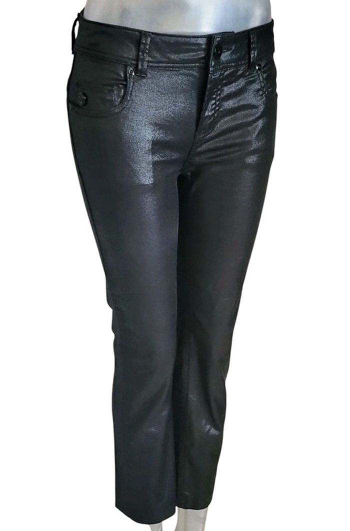 Pantalon enduit noir. Taille semi haute. Chipie soho S36/M38. Etat neuf 🥰