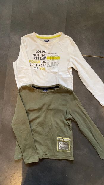 Lot de deux haut garçon Kiabi