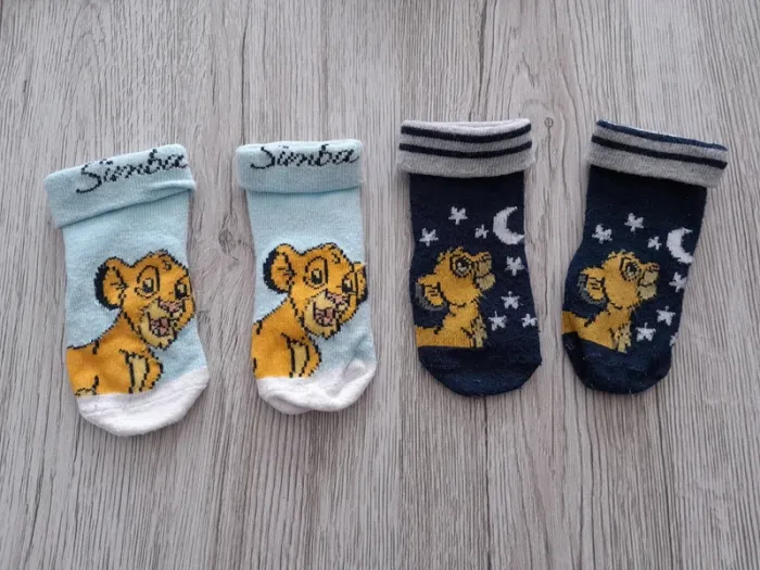 Lot de 2 paires de chaussettes bébé 6/12 mois