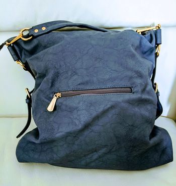 Grand sac à main fourre tout couleur bleu gris neuf