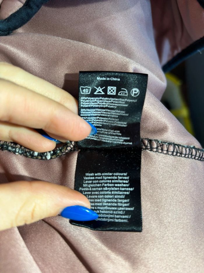 Veste longue chic ichi - Noir & Blanc - Taille L - photo numéro 6