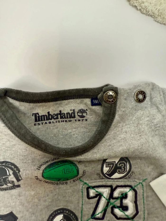 T-shirt Timberland bébé garçon taille 9 mois parfait état - photo numéro 3