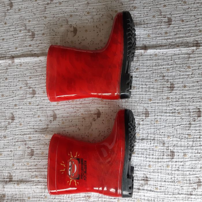 Bottes de pluie Cars Disney Flash Mc Queen taille 25 - photo numéro 2