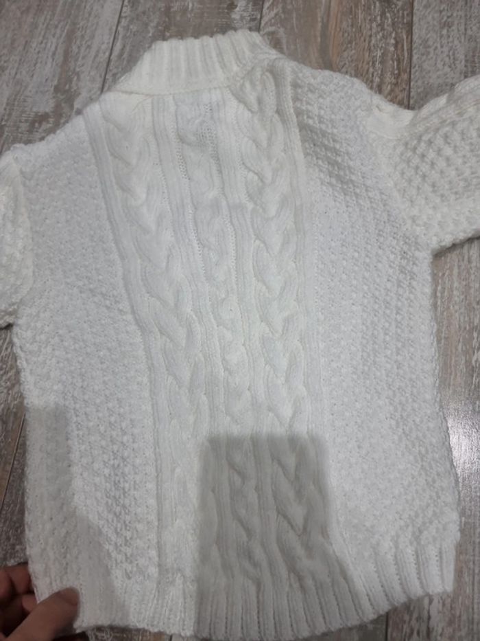 Pull tricoté à la main #orianablfille5ans - photo numéro 4