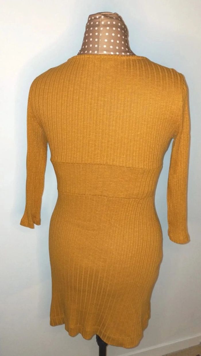Robe Pull and Bear marron, femme, taille 2 - photo numéro 5