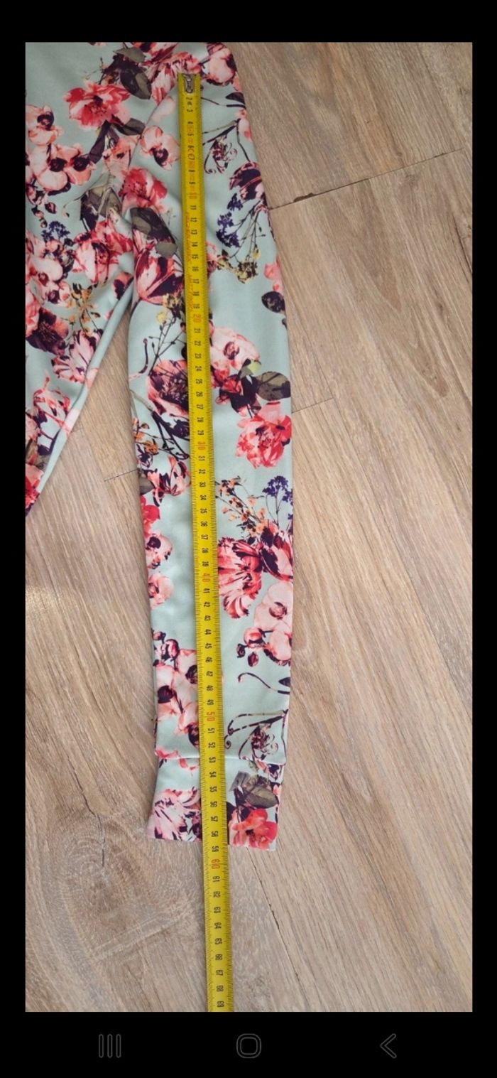 Veste Boohoo taille 38 verte a fleur - photo numéro 5