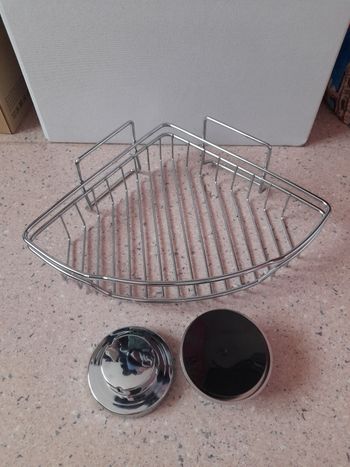 Étagère d'angle salle de bain