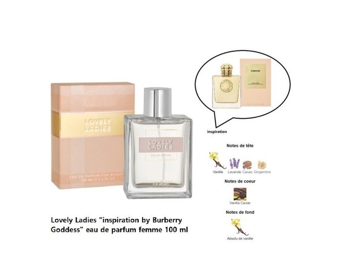 Lovely Ladies "inspi Burberry Goddess " eau de parfum femme 100 ml - photo numéro 2