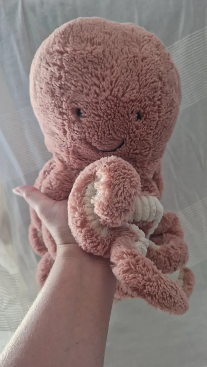 Pieuvre rose jellycat - photo numéro 2