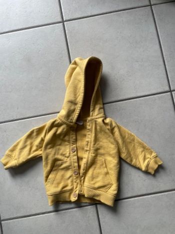 Gilet jaune à capuche