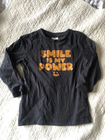 Tee-shirt « Smile is my power » TAO 4 ans