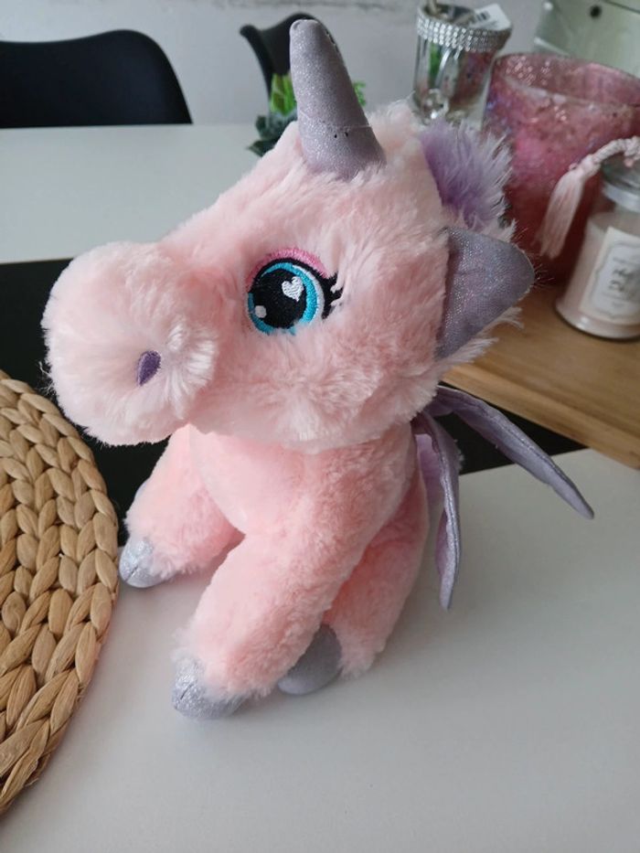 Péluche licorne Rose comme Neuve🌿🎁
