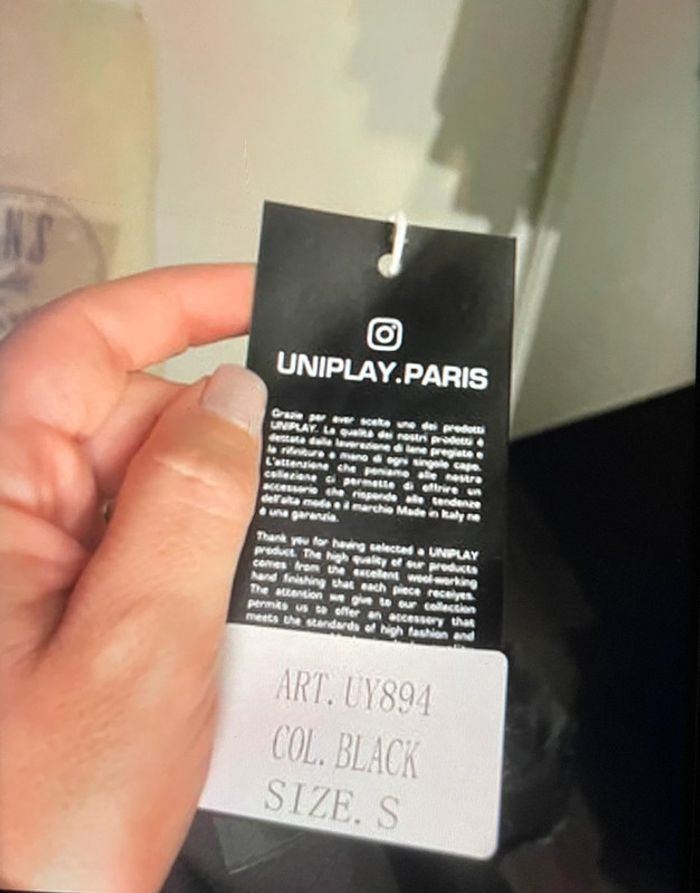 Veste noir full zip peau de pêche  Uniplay TS Neuf avec étiquette - photo numéro 6