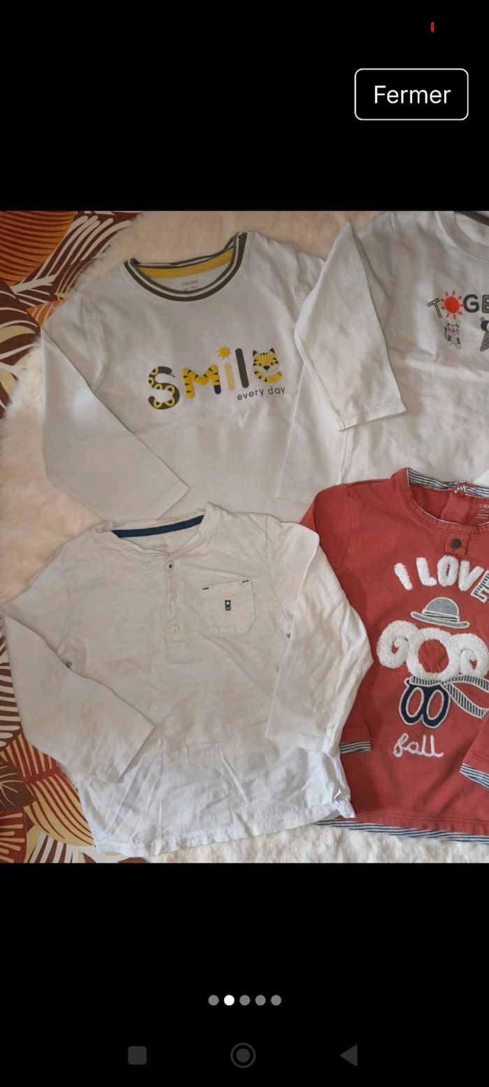 Lot tee shirt 24mois - photo numéro 2