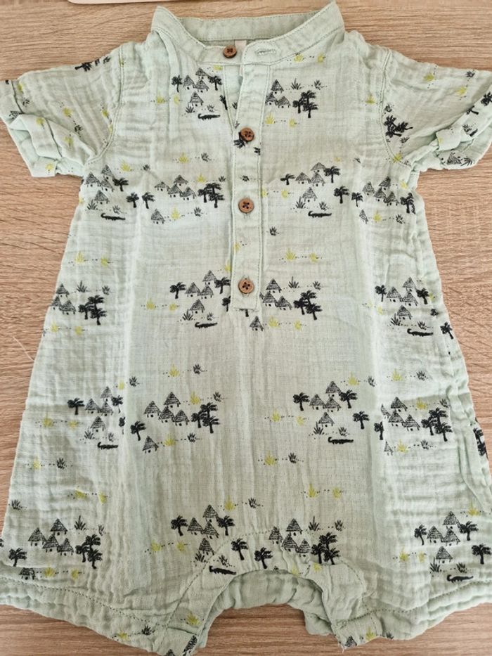 Combi short bébé garçon