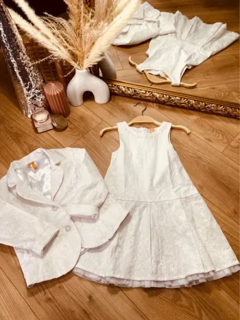Taille 4 ans tenue de cérémonie fille orchestra blanche brillante * scintillant * 🩷