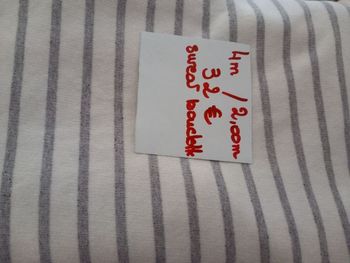 coupon de sweat rayé