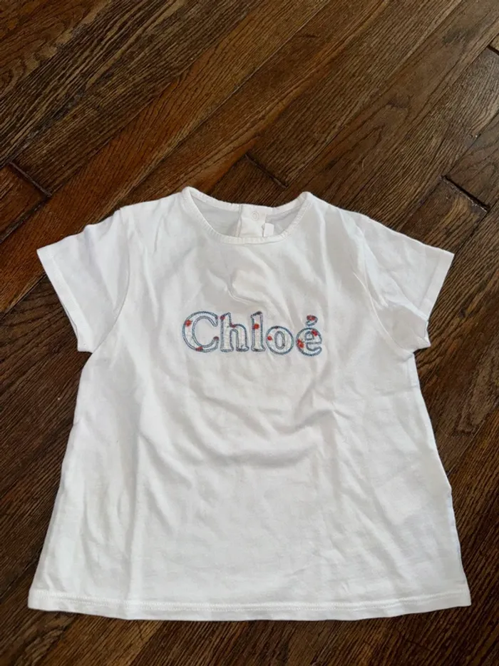 tshirt Chloé 2 ans valeur 90 euros