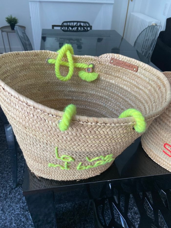 Lot 2 Grands paniers neufs artisanal Marrakech - photo numéro 3