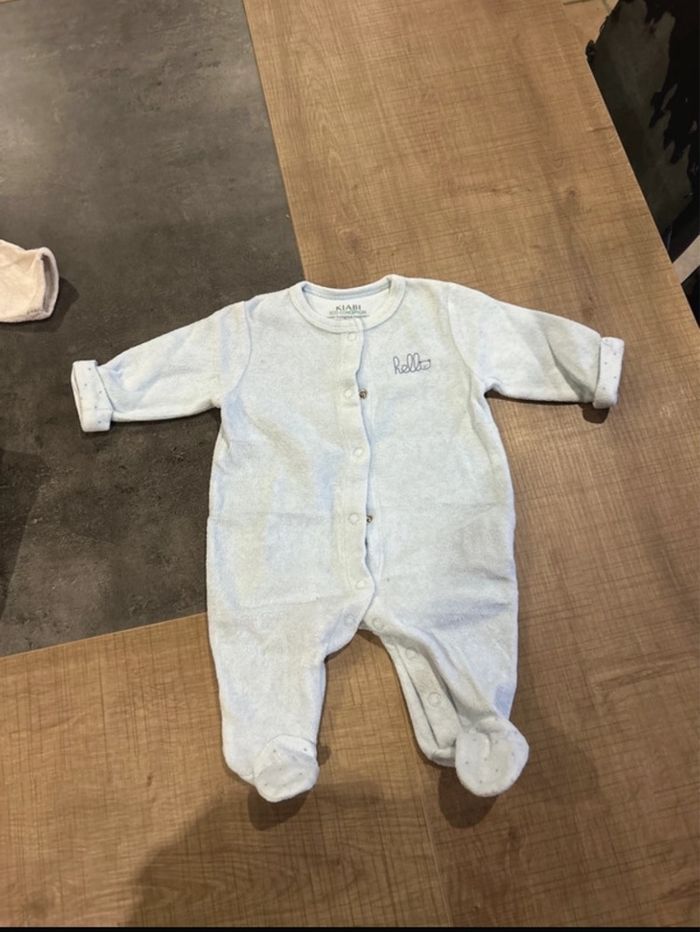 Lot de 3 pyjamas en velours  bébé garçon 1 mois kiabi - photo numéro 6