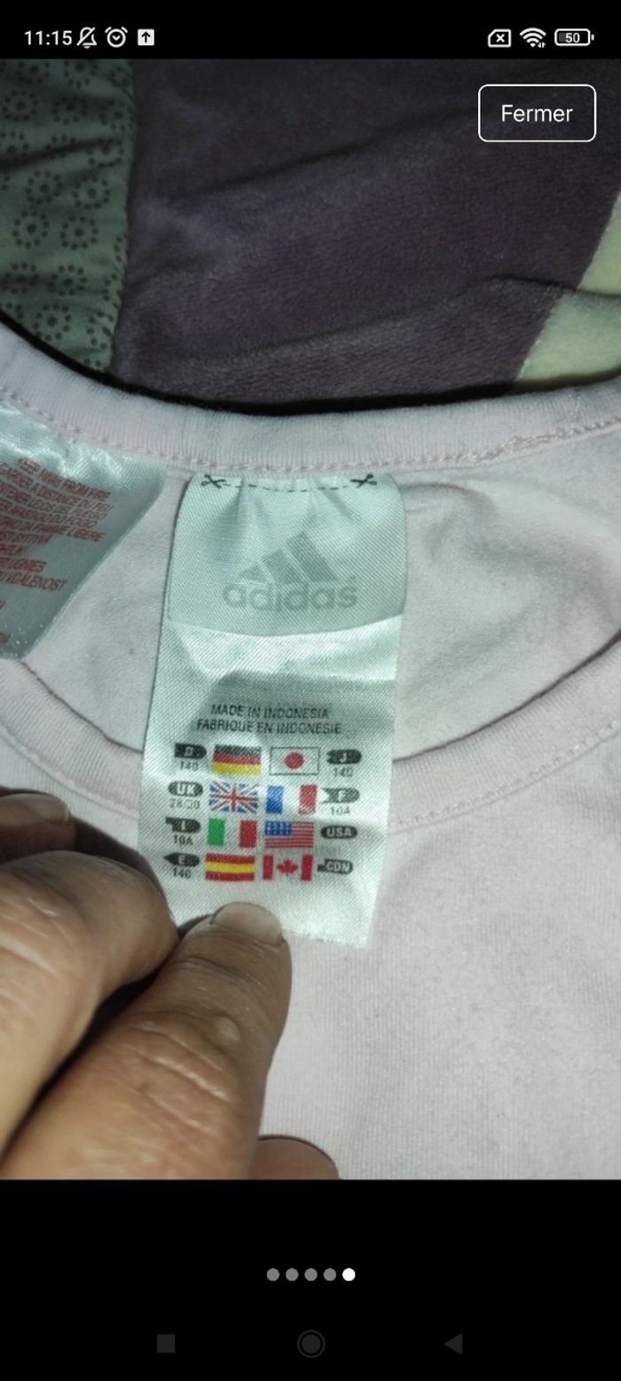 Tee-shirt adidas e31 - photo numéro 3