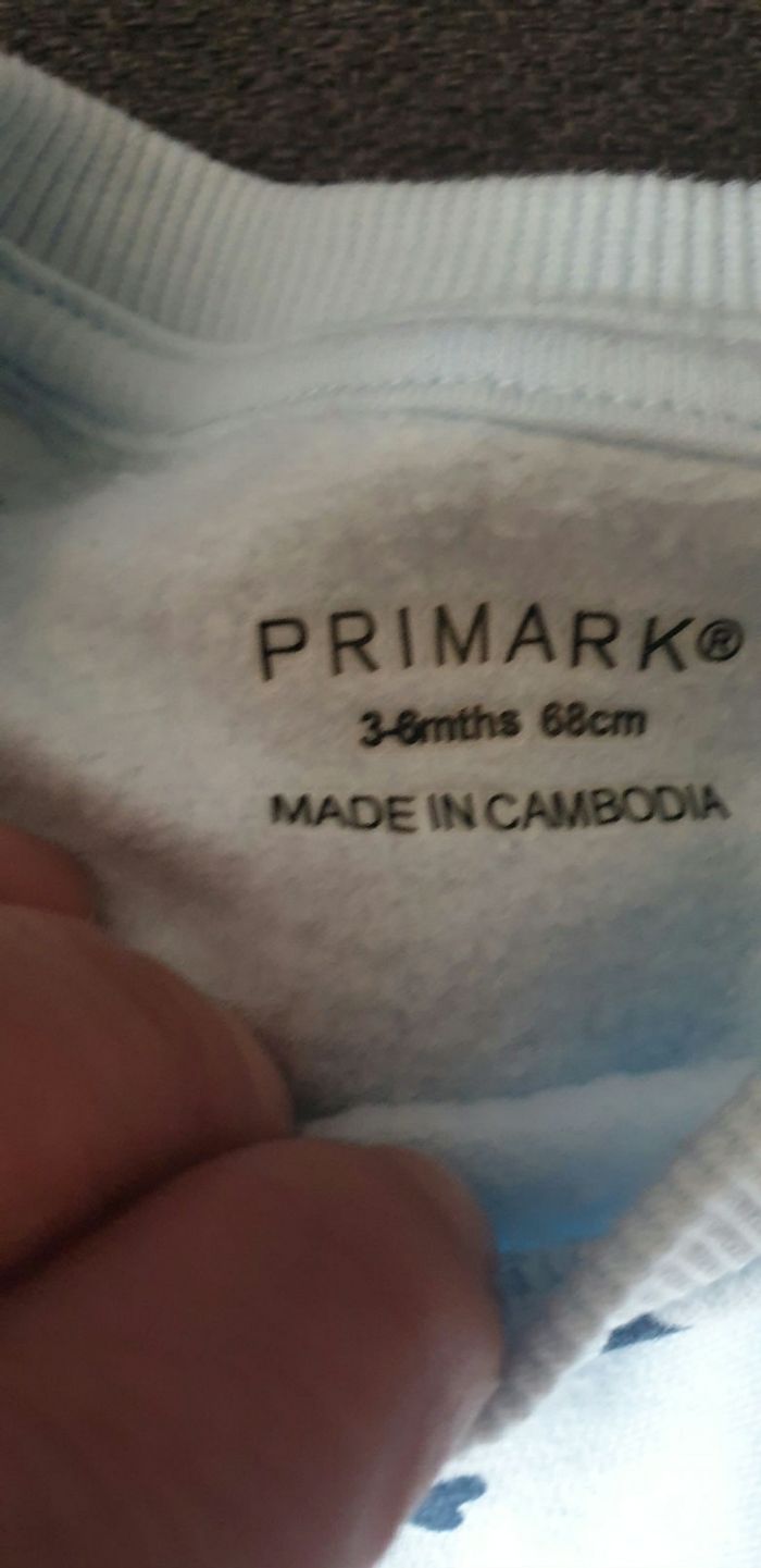 Survêtement bleu ciel primark 3/ 6 mois - photo numéro 4