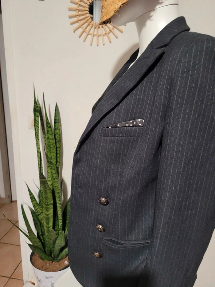 Blazer fines rayures - photo numéro 8
