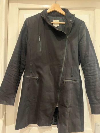 Manteau Etam noir taille 38 asymétrique