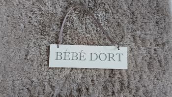Plaque de porte Bébé Dort/Bébé joue