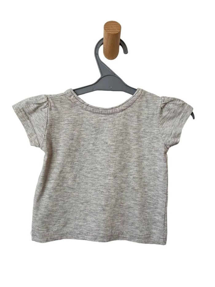 T-shirt gris clair (chat) - Young dimension 9/12 mois (80cm) - photo numéro 4