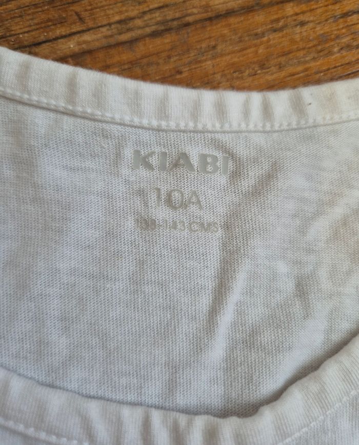 Débardeur blanc garçon kiabi taille 10 ans - photo numéro 2