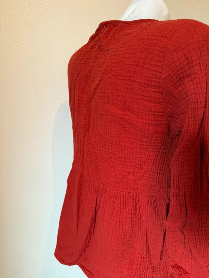 Blouse en très bon état taille S bordeaux season - photo numéro 5