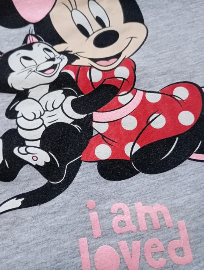 T-shirt gris Minnie 98 cm - photo numéro 6