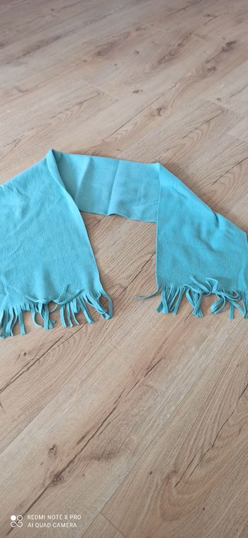 Echarpe polaire turquoise 4 ans