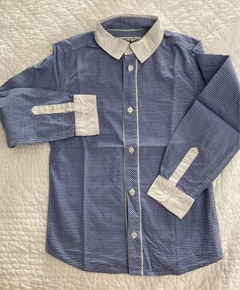 Chemise vichy bleu cérémonie Best Way 8 ans
