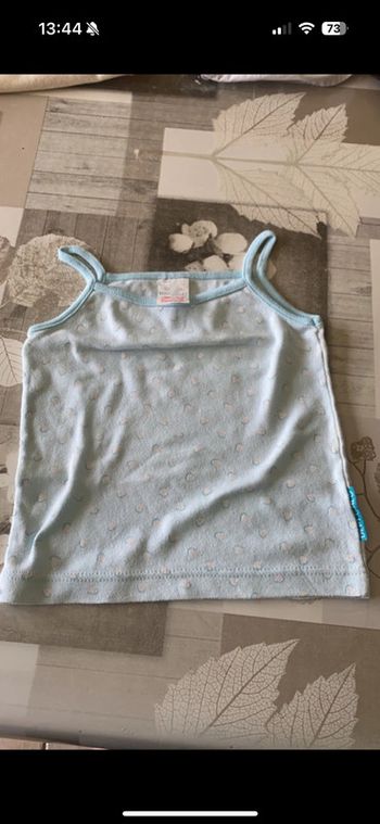 Maillot de corps 2 ans bleu clair