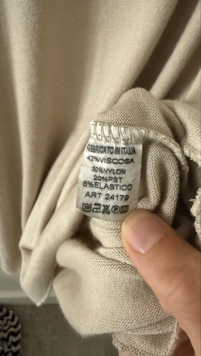 Pull col V cœur léopard amour doré TU - photo numéro 5