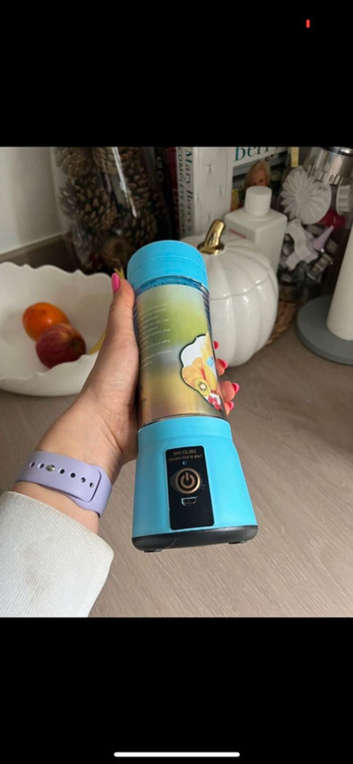 Bouteille mixeur rechargeable