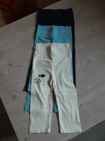 Lot de 3 pantalons relax GOTS coton biologique T. 86/92
