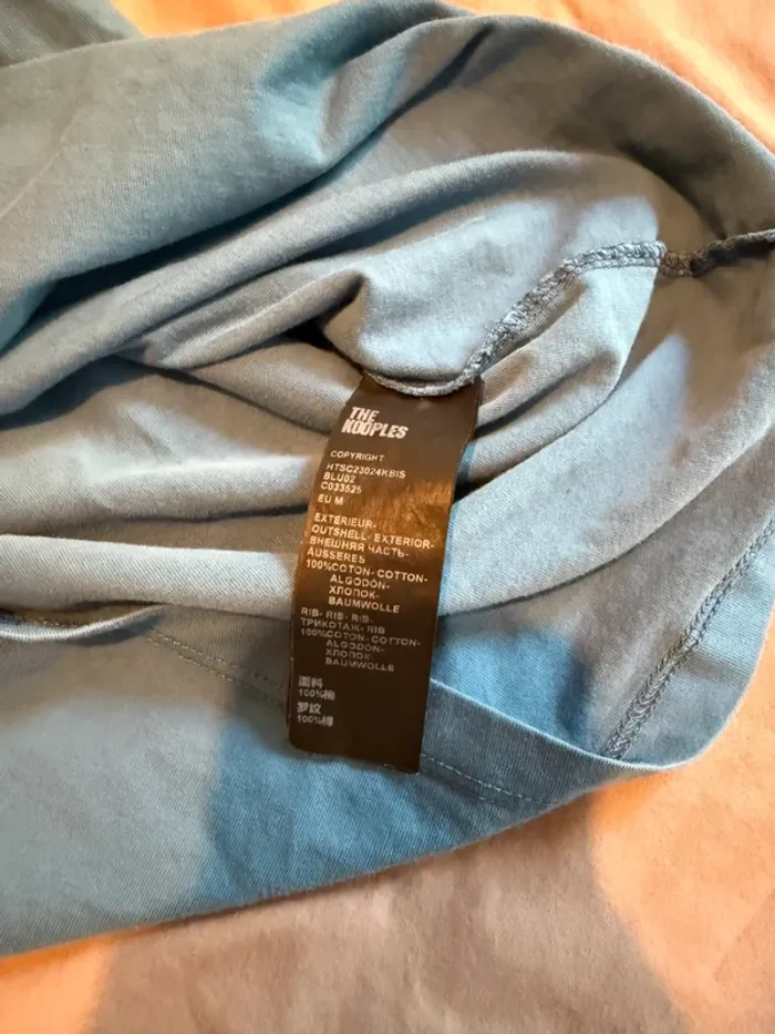 T-shirt The Kooples bleu - photo numéro 4
