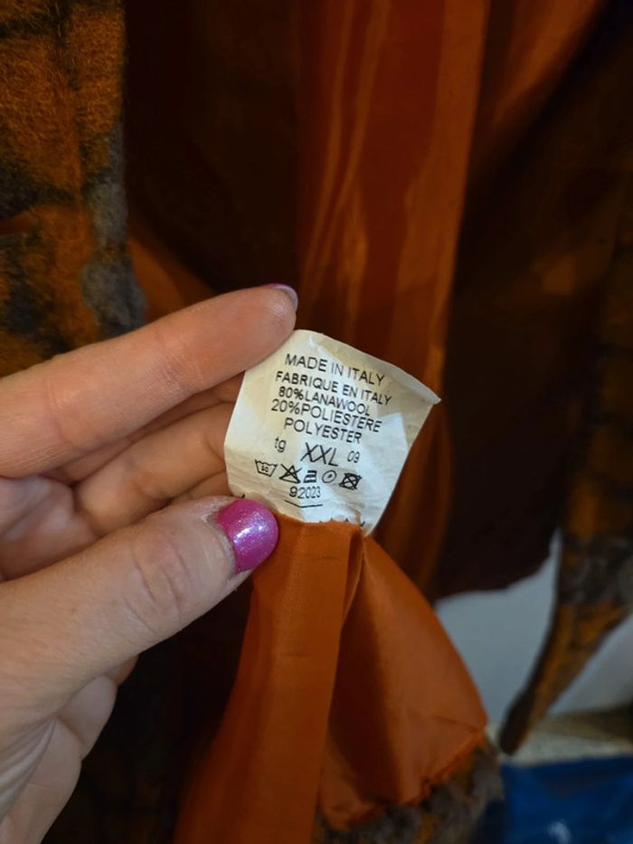 Veste Rouille/orange/marron Julie Mode XXL (manque 1 bouton 4eme photo) - photo numéro 7
