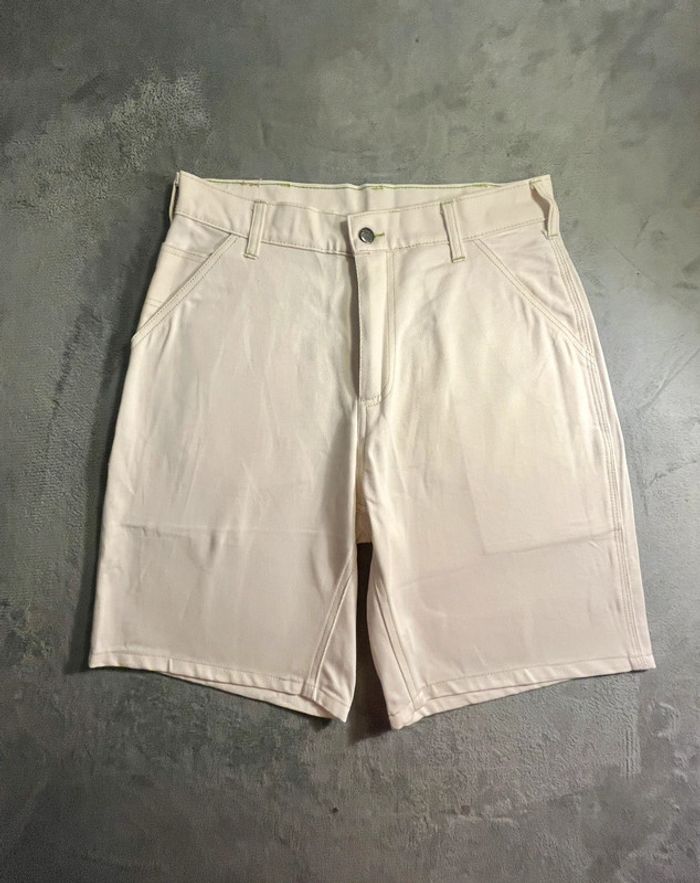 Short/Jort Stussy White Embroidered Green Neon Big Logo Back – Taille M - photo numéro 5
