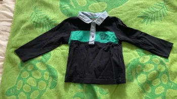 Polo manches longues grain de blé 24 mois