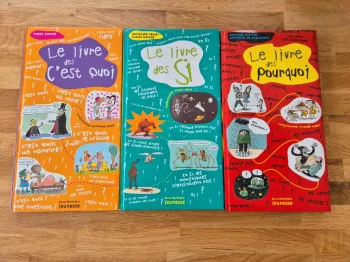Lot de 3 livres le livre des c'est quoi / des si / des pourquoi
